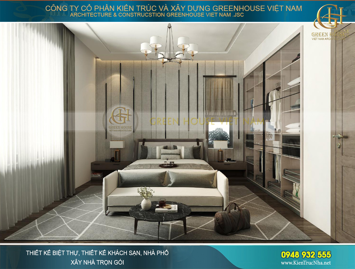 thiết kế nội thất biệt thự hiện đại 2 tầng