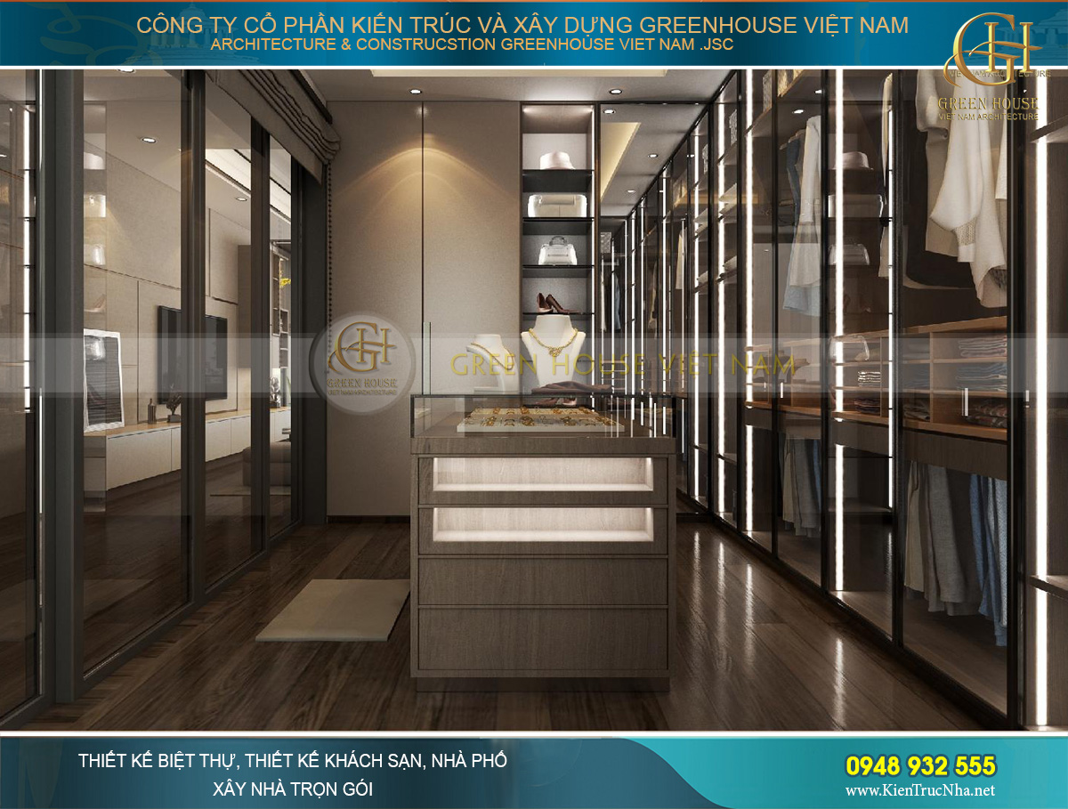 thiết kế nội thất biệt thự hiện đại 2 tầng