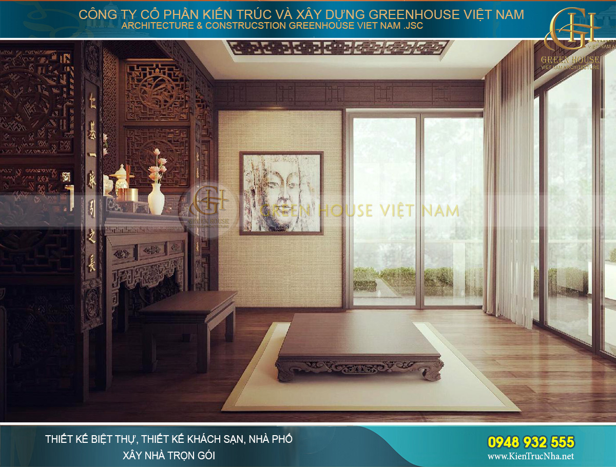 thiết kế nội thất biệt thự hiện đại 2 tầng