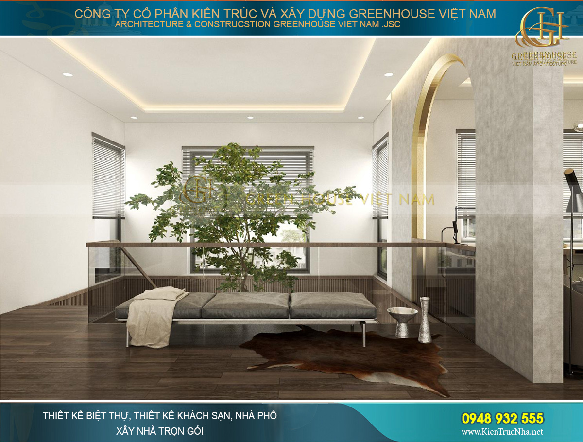 thiết kế nội thất biệt thự hiện đại 2 tầng