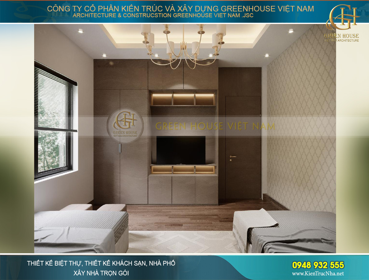 thiết kế nội thất biệt thự hiện đại 2 tầng