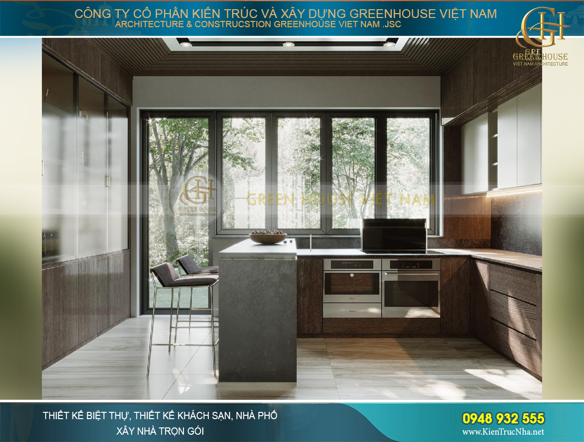 thiết kế nội thất biệt thự hiện đại 2 tầng 460M2