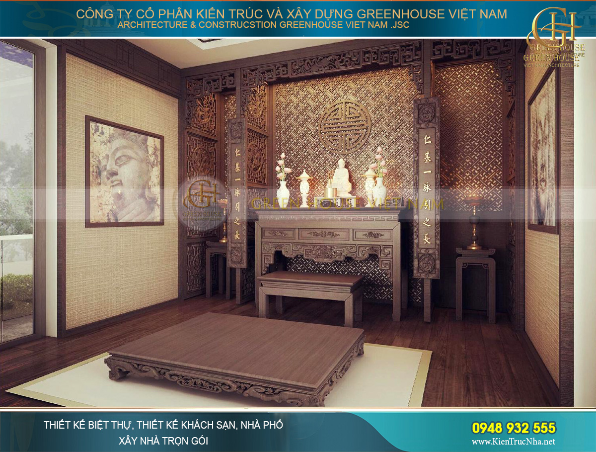 thiết kế nội thất biệt thự hiện đại 2 tầng