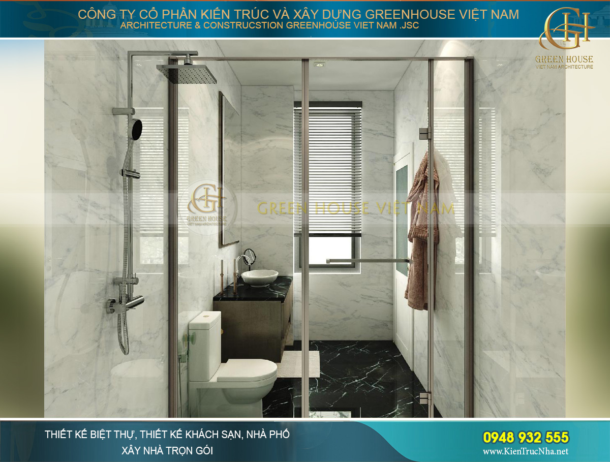 thiết kế nội thất biệt thự hiện đại 2 tầng