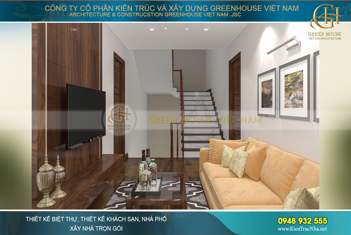 mẫu nội thất biệt thự hiện đại á đông