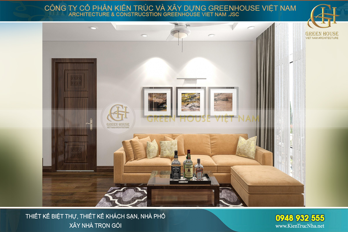 mẫu nội thất biệt thự hiện đại á đông