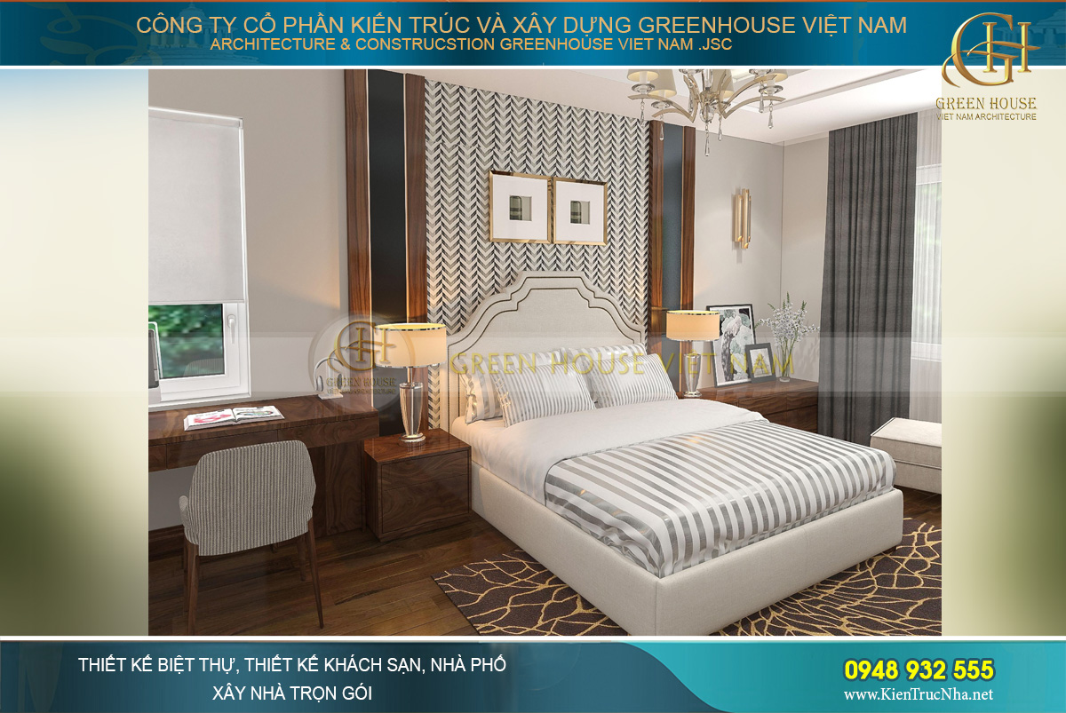 mẫu nội thất biệt thự hiện đại á đông