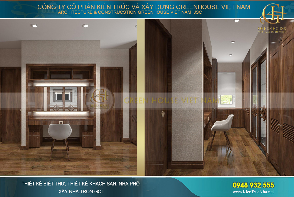 mẫu nội thất biệt thự hiện đại á đông