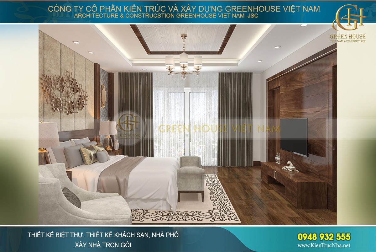 mẫu nội thất biệt thự hiện đại á đông