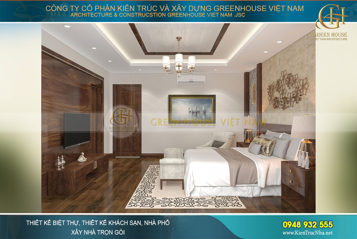 mẫu nội thất biệt thự hiện đại á đông