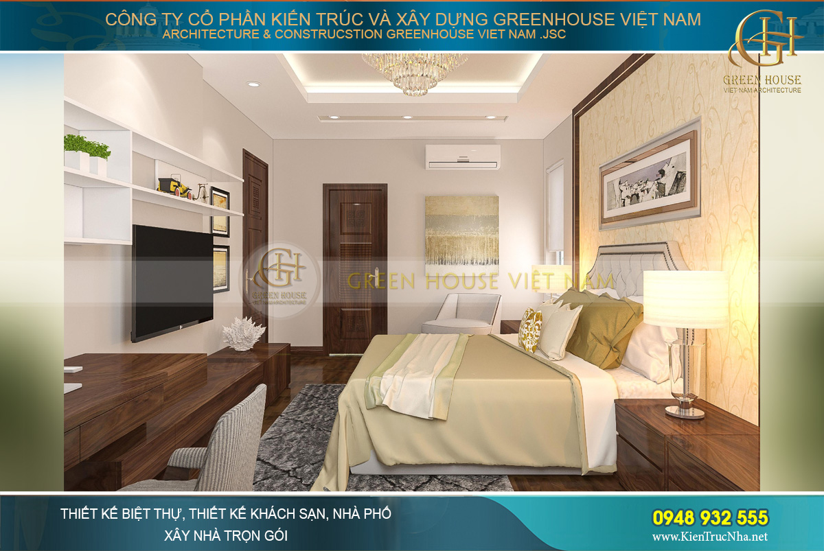 mẫu nội thất biệt thự hiện đại á đông