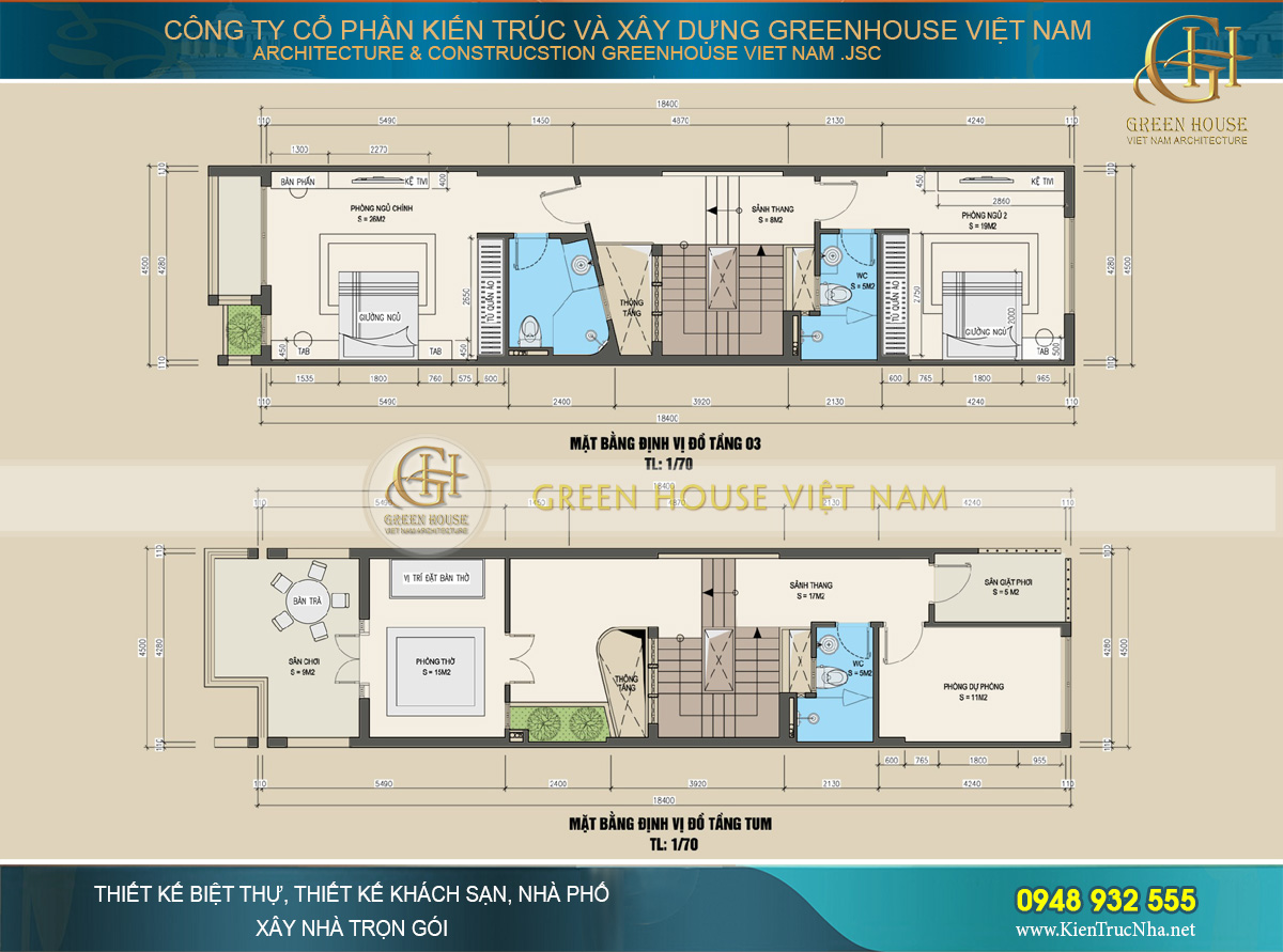 Thiết kế nội thất nhà phố hiện đại 4 tầng 80m2