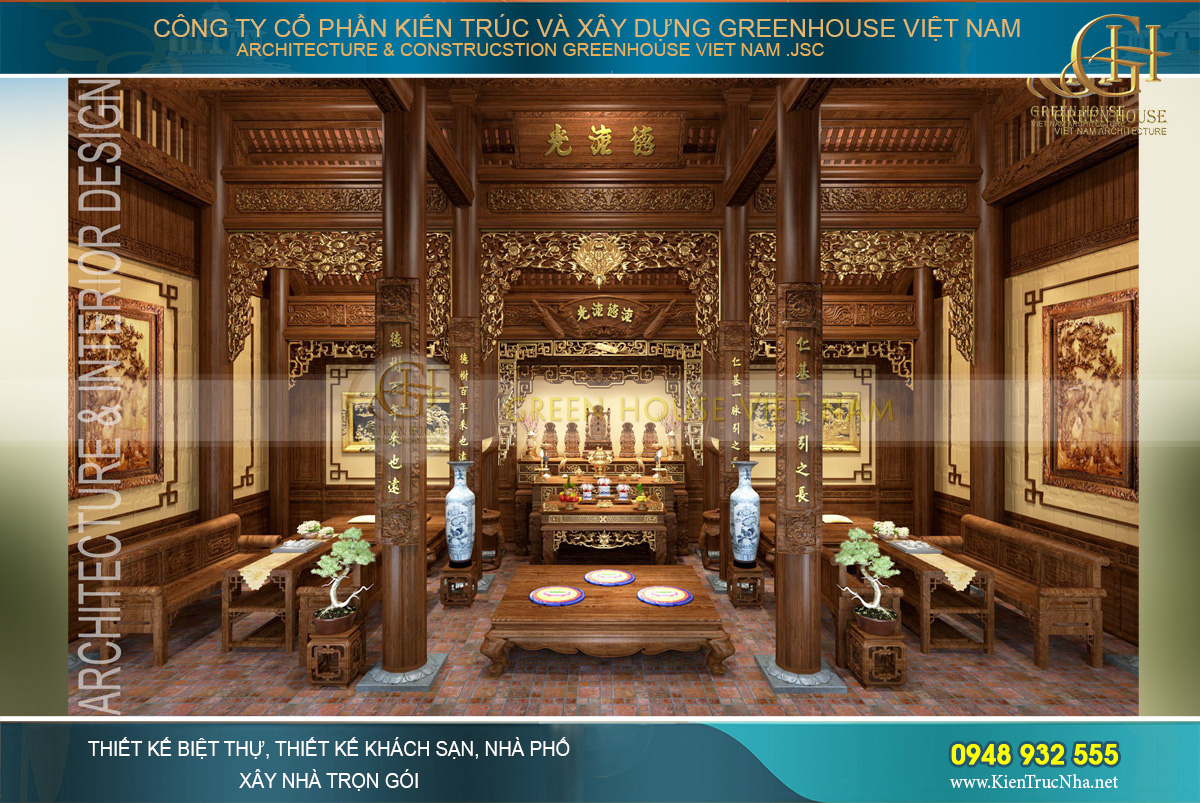 thiết kế nhà thờ họ đẹp tại Hải Phòng