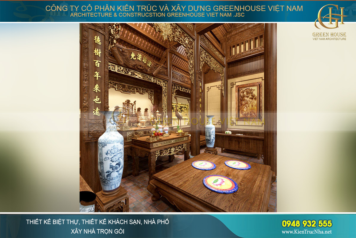 thiết kế nhà thờ họ đẹp tại Hải Phòng