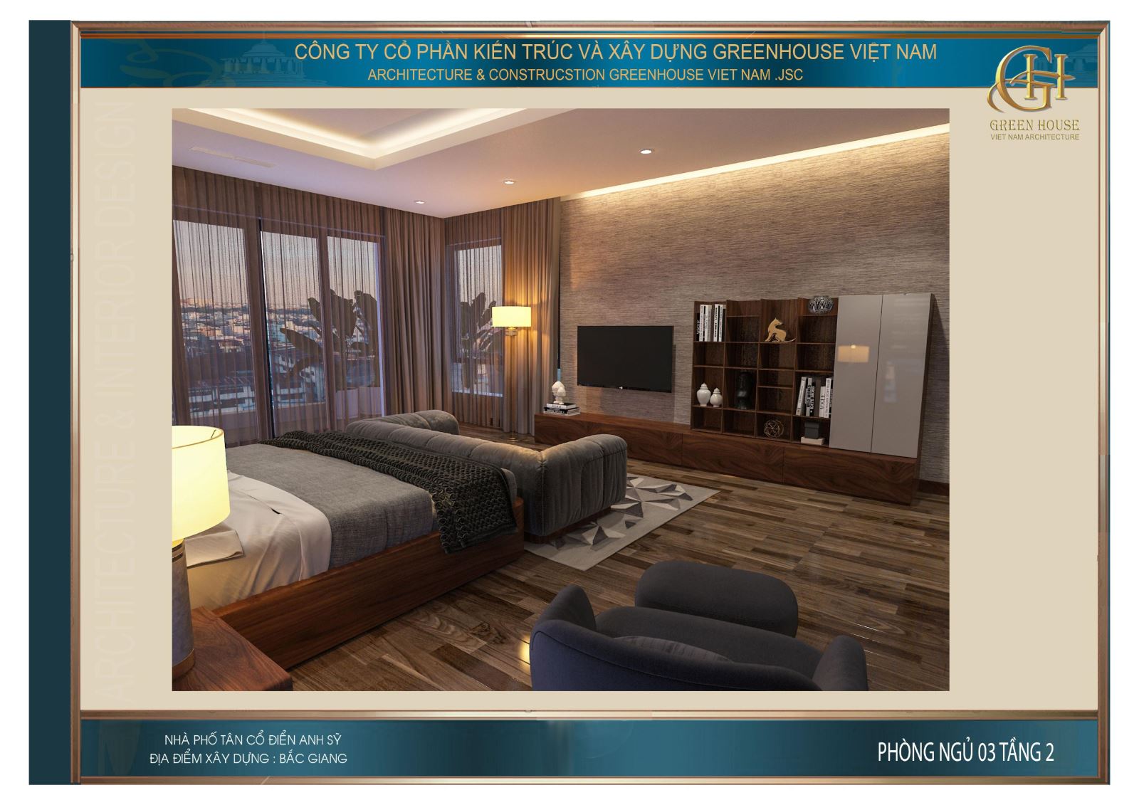 Hệ thống cửa kính lớn đem đến cảm giác vô cùng thoải mái cho gia chủ