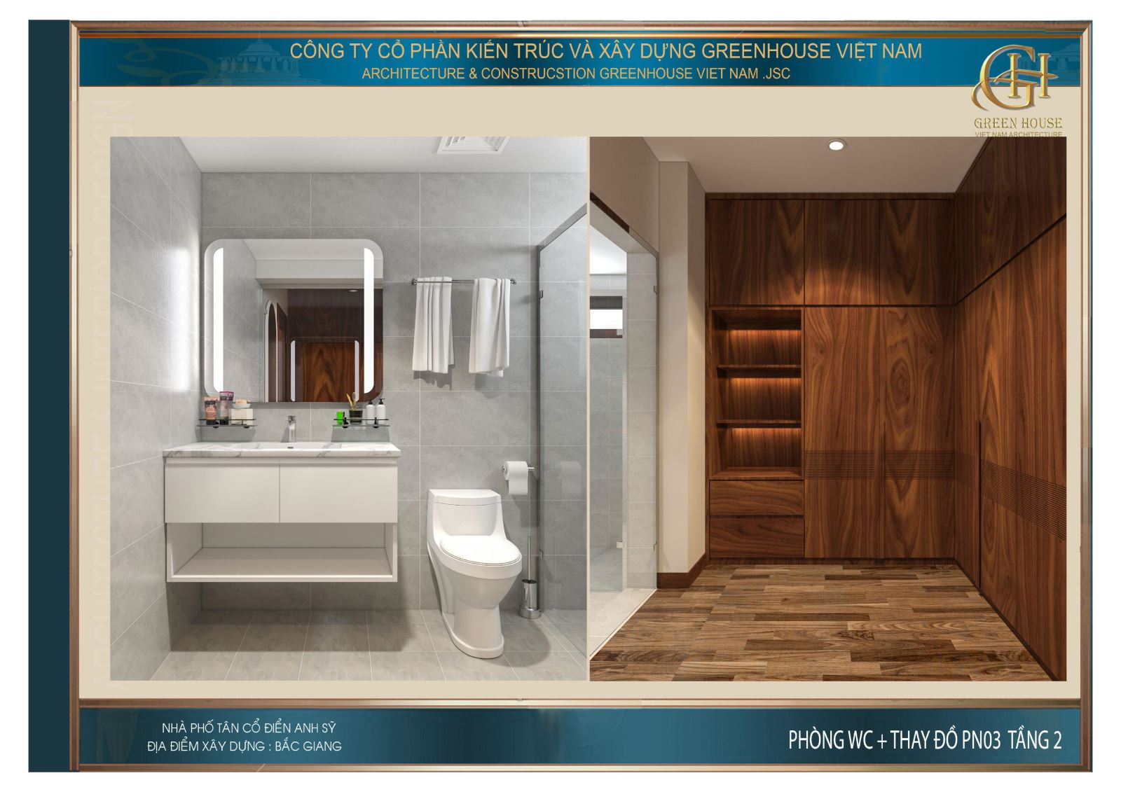 Phòng tắm và phòng thay đồ của phòng ngủ số 3