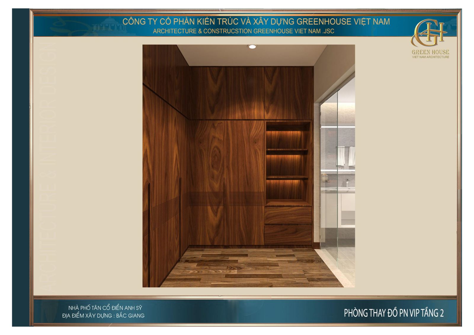 Phòng thay đồ của phòng ngủ VIP