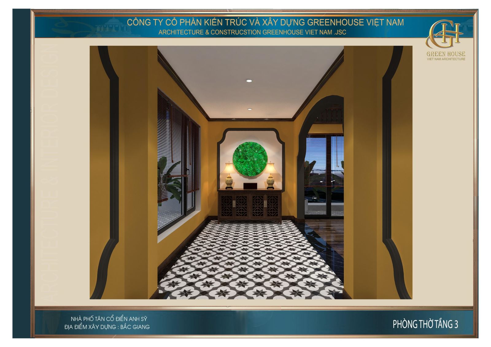 Lối đi vào phòng thờ mang đến cảm giác vô cùng ấn tượng