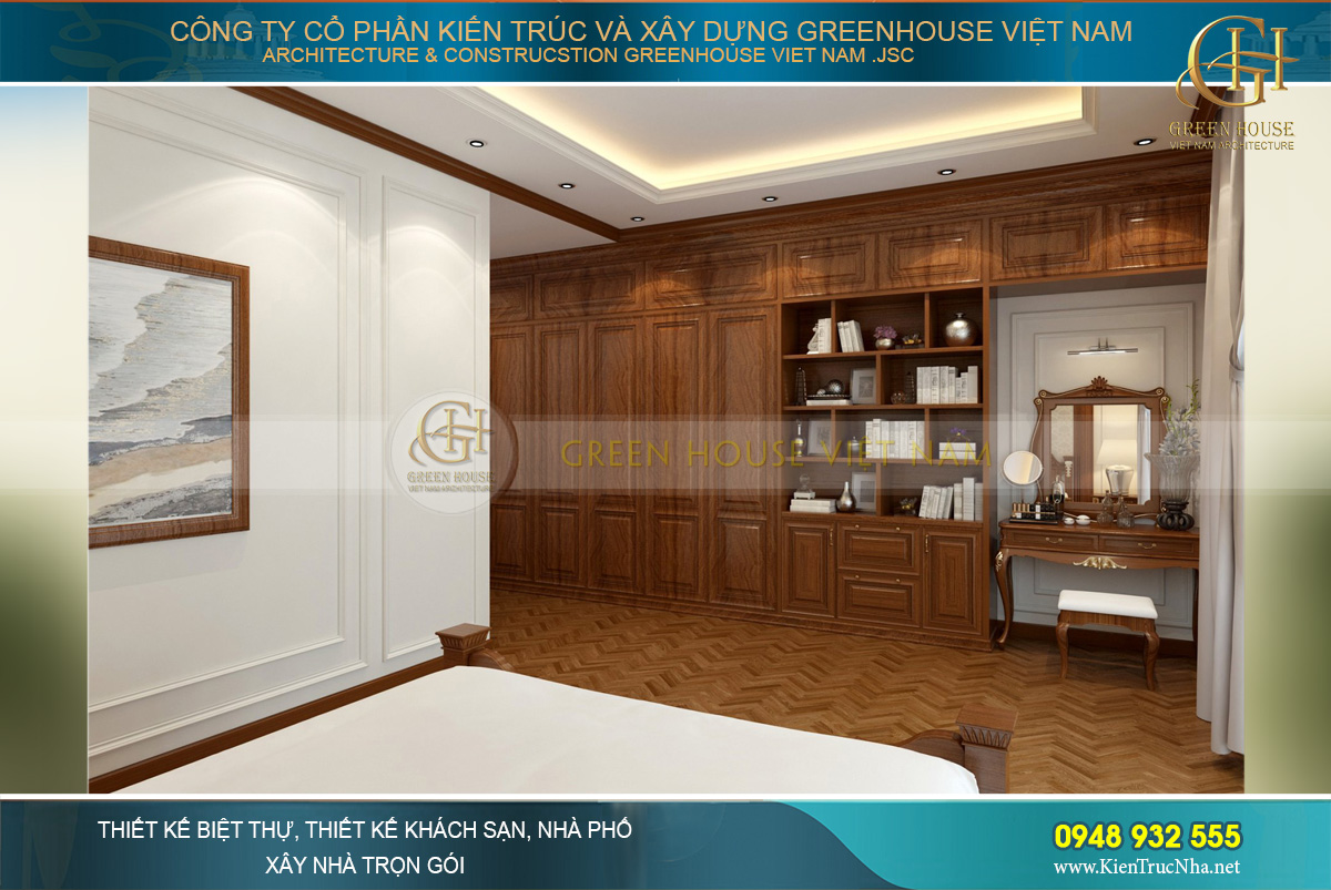 Thiết kế nội thất biệt thự tân cổ điển 3 tầng 