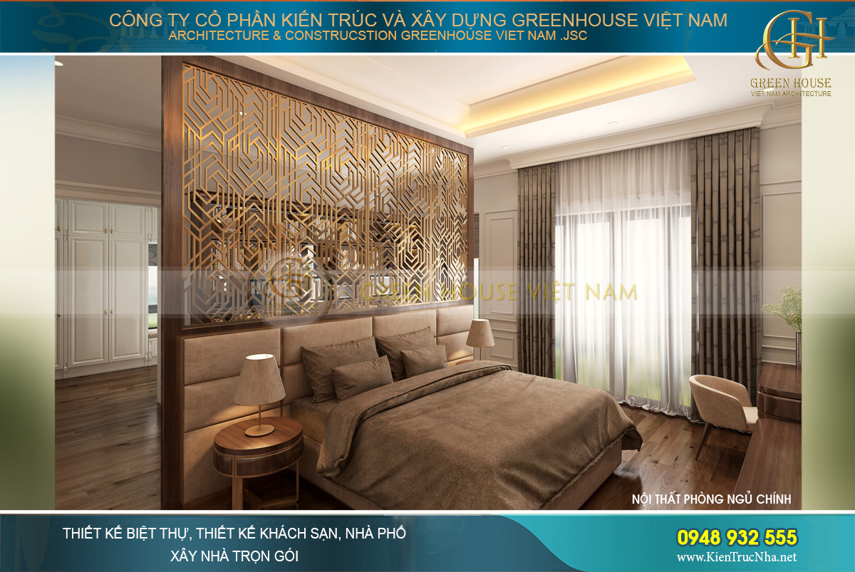 thiết kế nội thất biệt thự tân cổ điển 3 tầng tại hải phòng