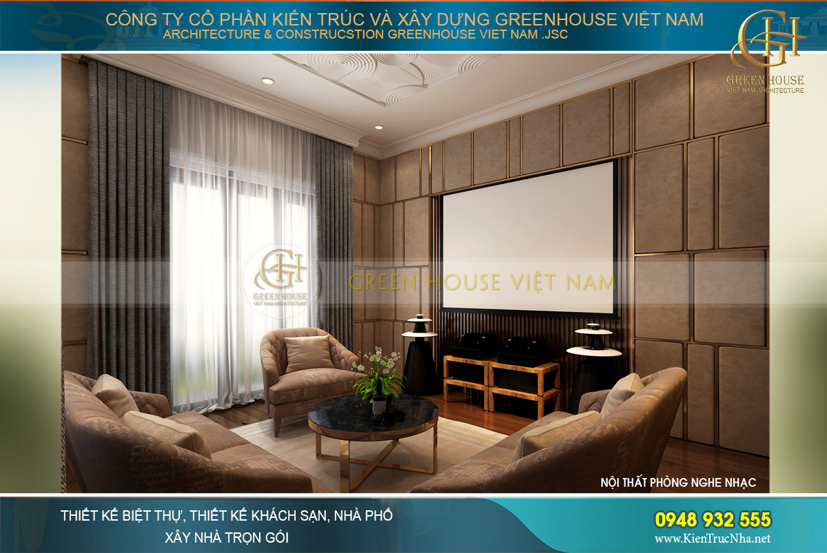 thiết kế nội thất biệt thự tân cổ điển 3 tầng tại hải phòng