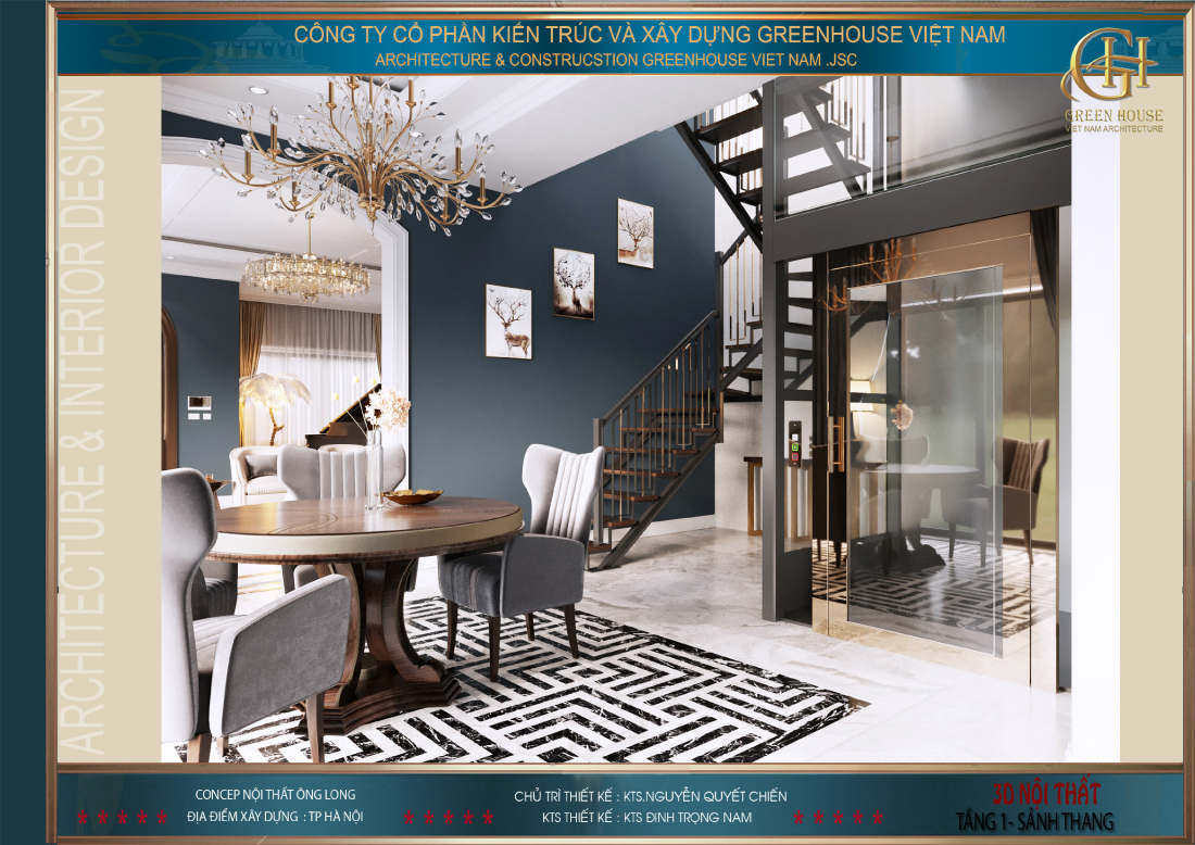 Một góc nhìn khác của thang máy kính