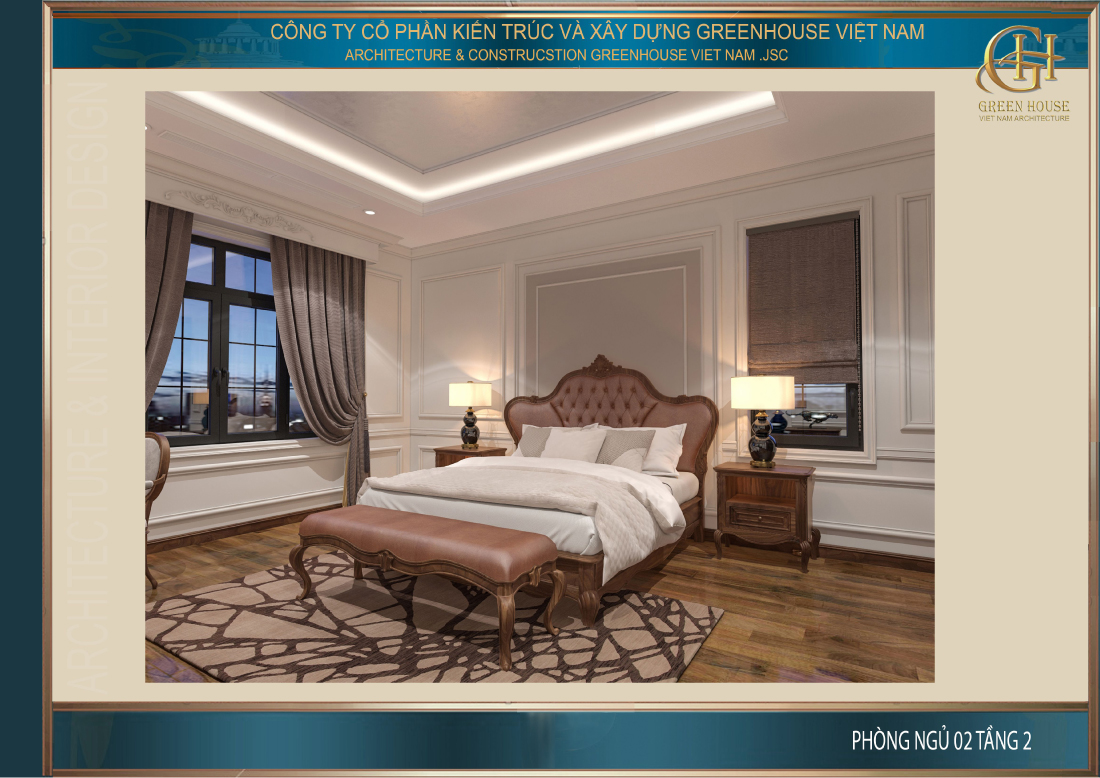 Phòng ngủ vẫn được thiết kế vô cùng tinh xảo, sang trọng như phòng khách sạn 5 sao