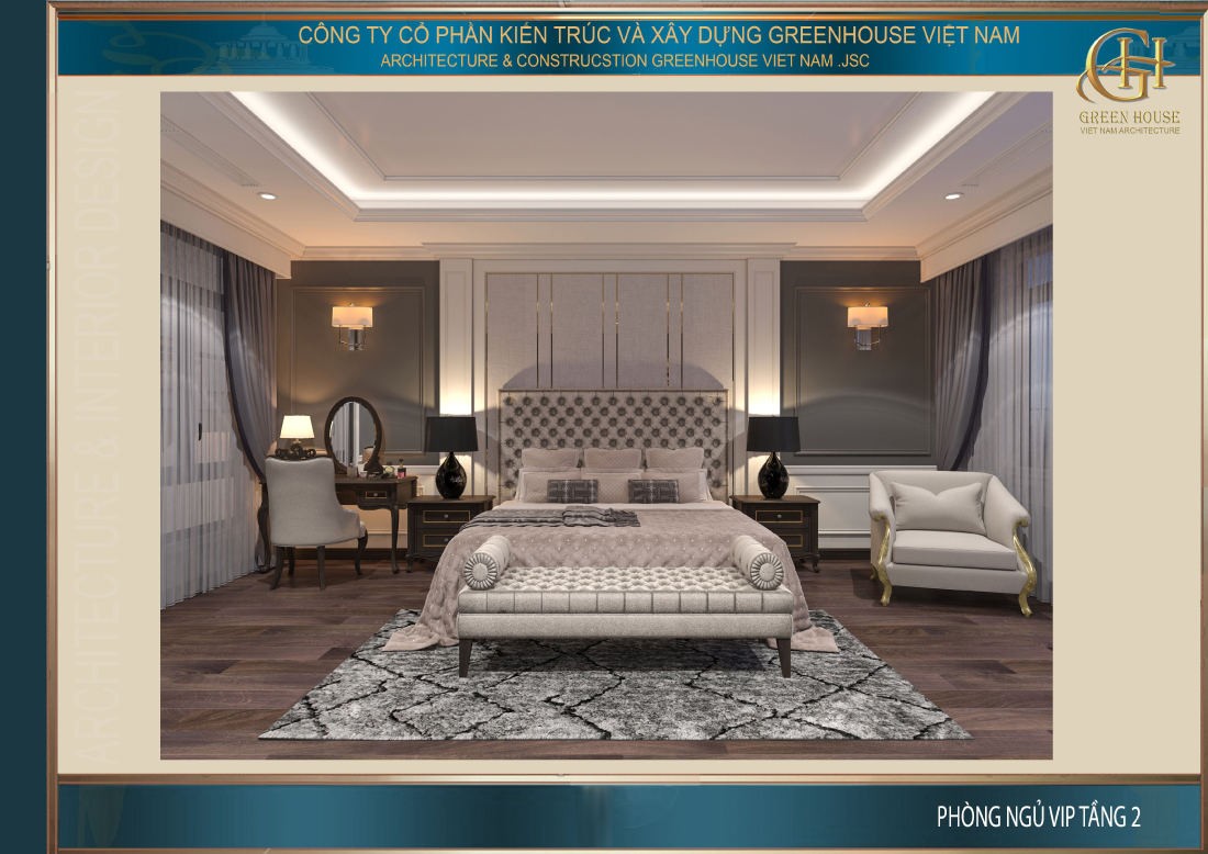 Sự pha trộn đầy khéo léo giữa lối thiết kế cổ điển và việc cách tân hiện đại trong cách sắp xếp, bài trí không gian