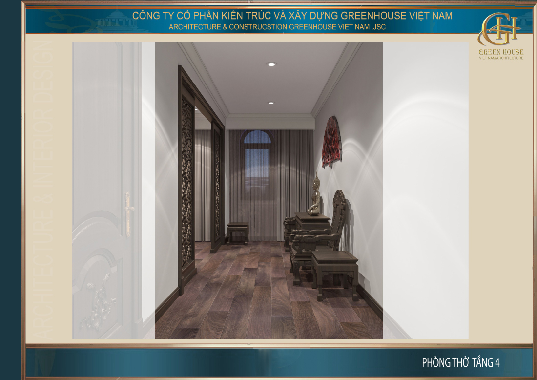 Hành lang đi vào phòng thờ