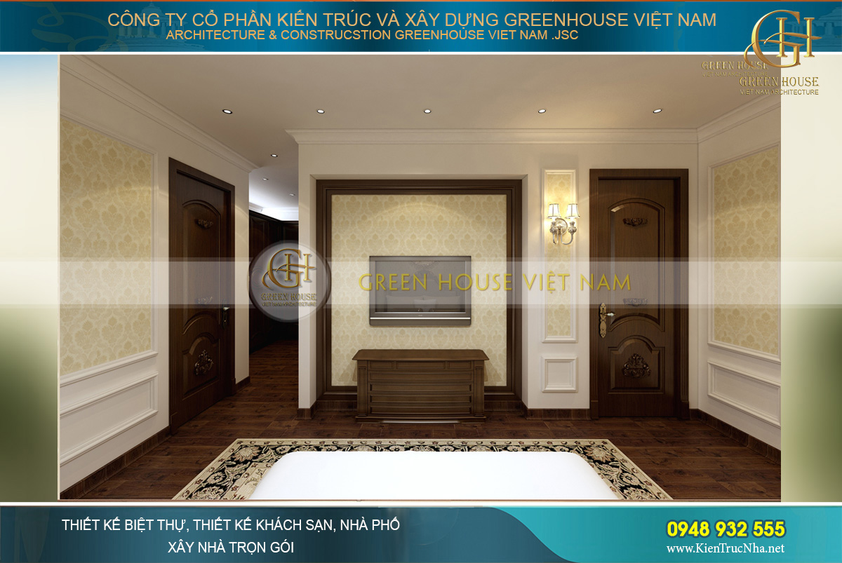 thiết kế nội thất biệt thự tân cổ điển waterfront Hải Phòng