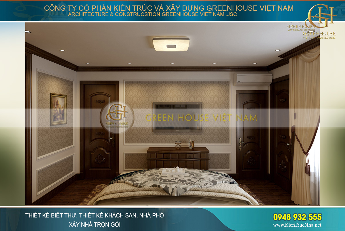 thiết kế nội thất biệt thự tân cổ điển waterfront Hải Phòng