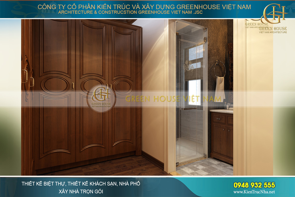 thiết kế nội thất biệt thự tân cổ điển waterfront Hải Phòng