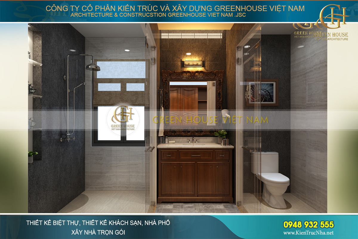 thiết kế nội thất biệt thự tân cổ điển waterfront Hải Phòng