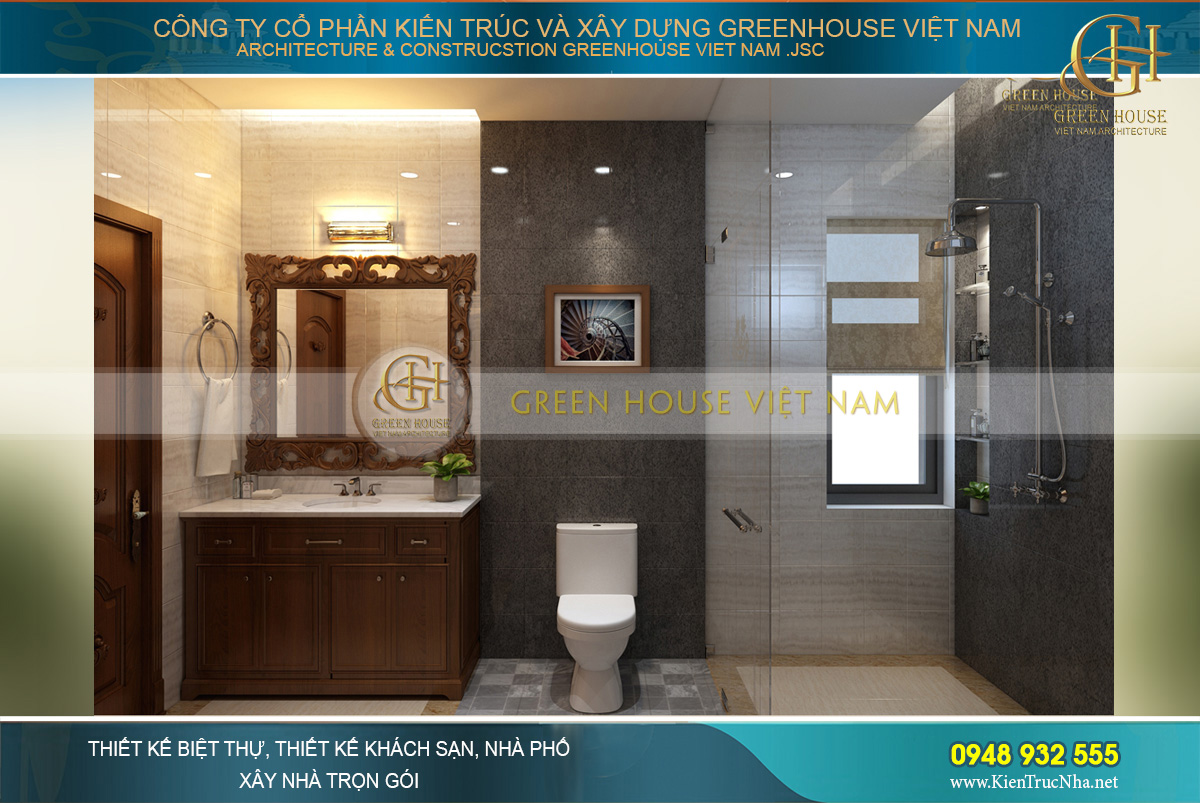 thiết kế nội thất biệt thự tân cổ điển waterfront Hải Phòng