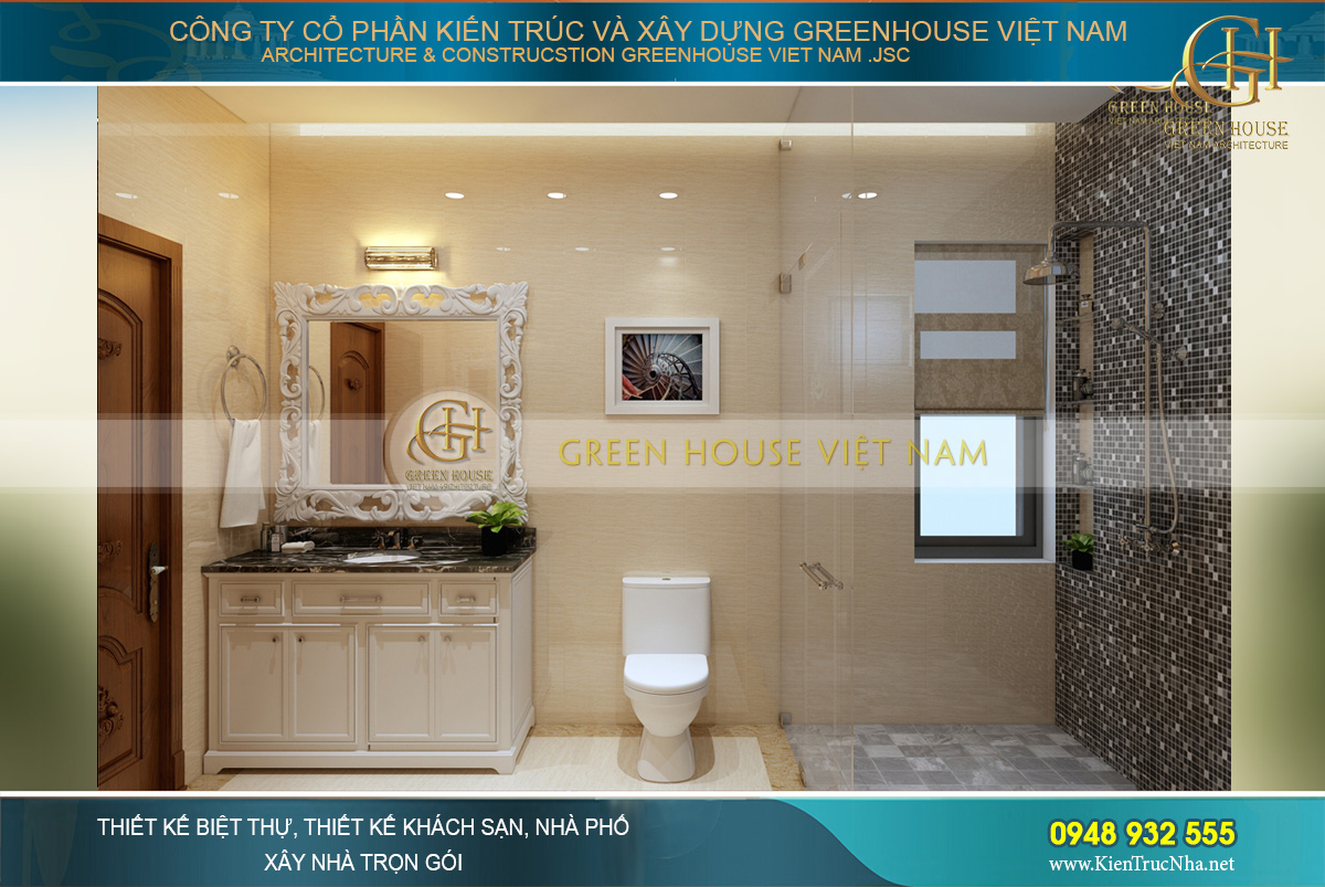 thiết kế nội thất biệt thự tân cổ điển waterfront Hải Phòng