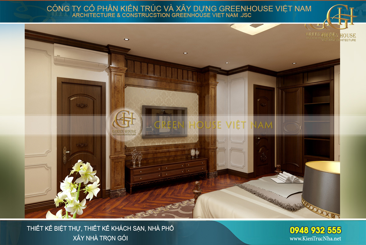 thiết kế nội thất biệt thự tân cổ điển waterfront Hải Phòng