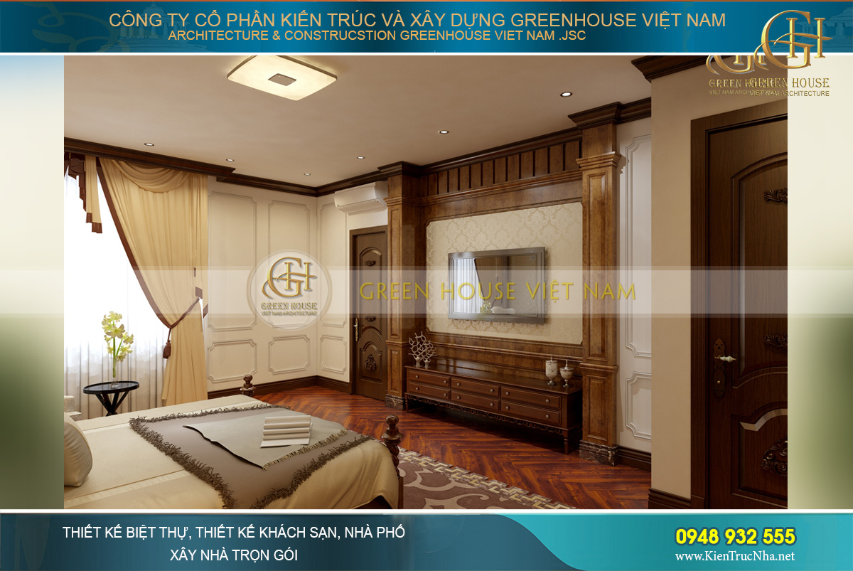 thiết kế nội thất biệt thự tân cổ điển waterfront Hải Phòng