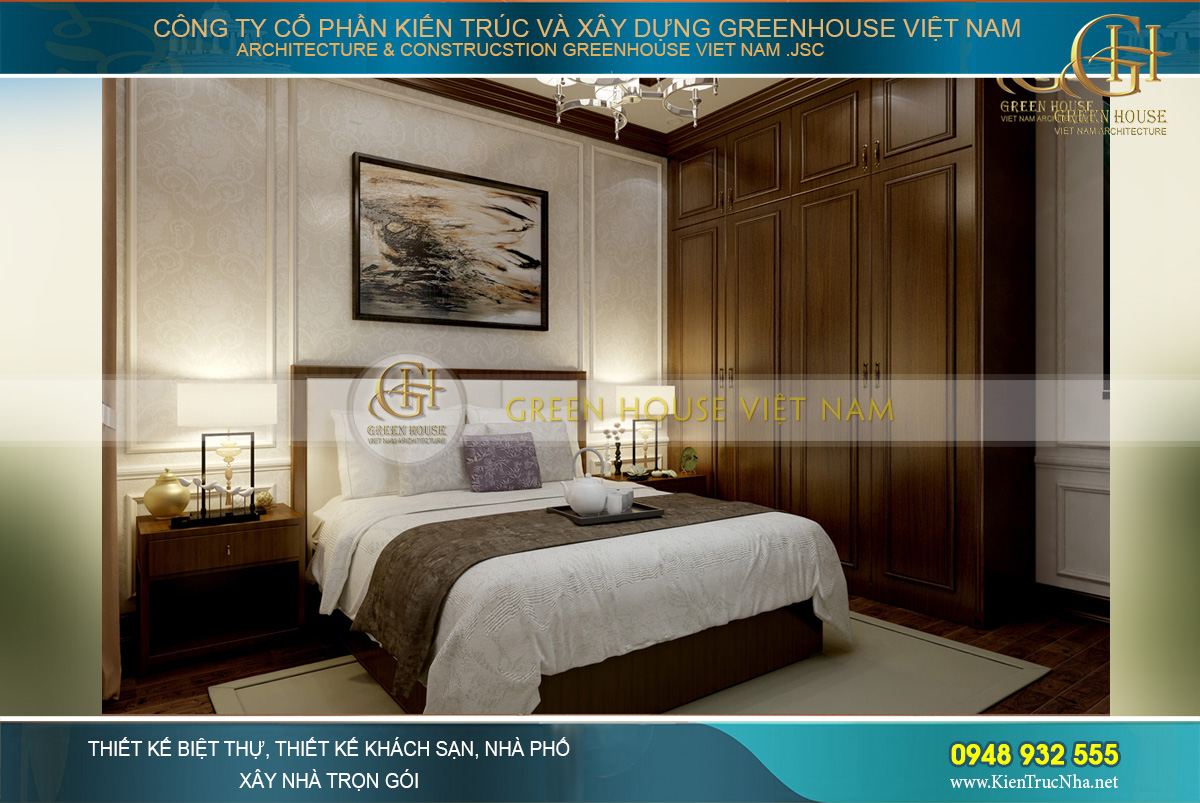 thiết kế nội thất biệt thự tân cổ điển waterfront Hải Phòng