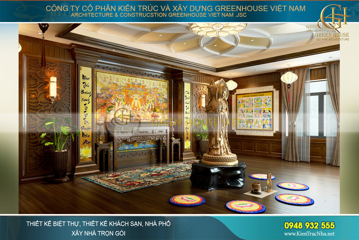 thiết kế nội thất biệt thự tân cổ điển đẹp