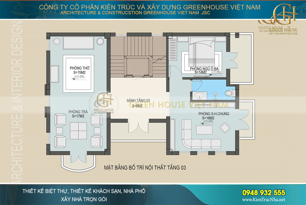 Thiết kế nội thất biệt thự tân cổ điển phong cách Hollywood tại Hải Phòng