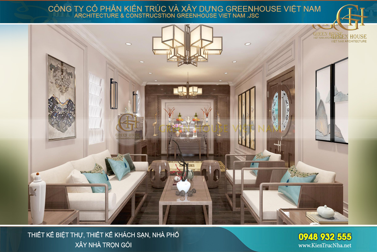 Thiết kế nội thất biệt thự tân cổ điển phong cách Hollywood tại Hải Phòng