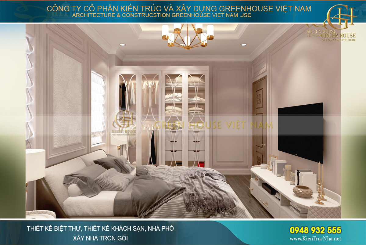 Thiết kế nội thất biệt thự tân cổ điển phong cách Hollywood tại Hải Phòng