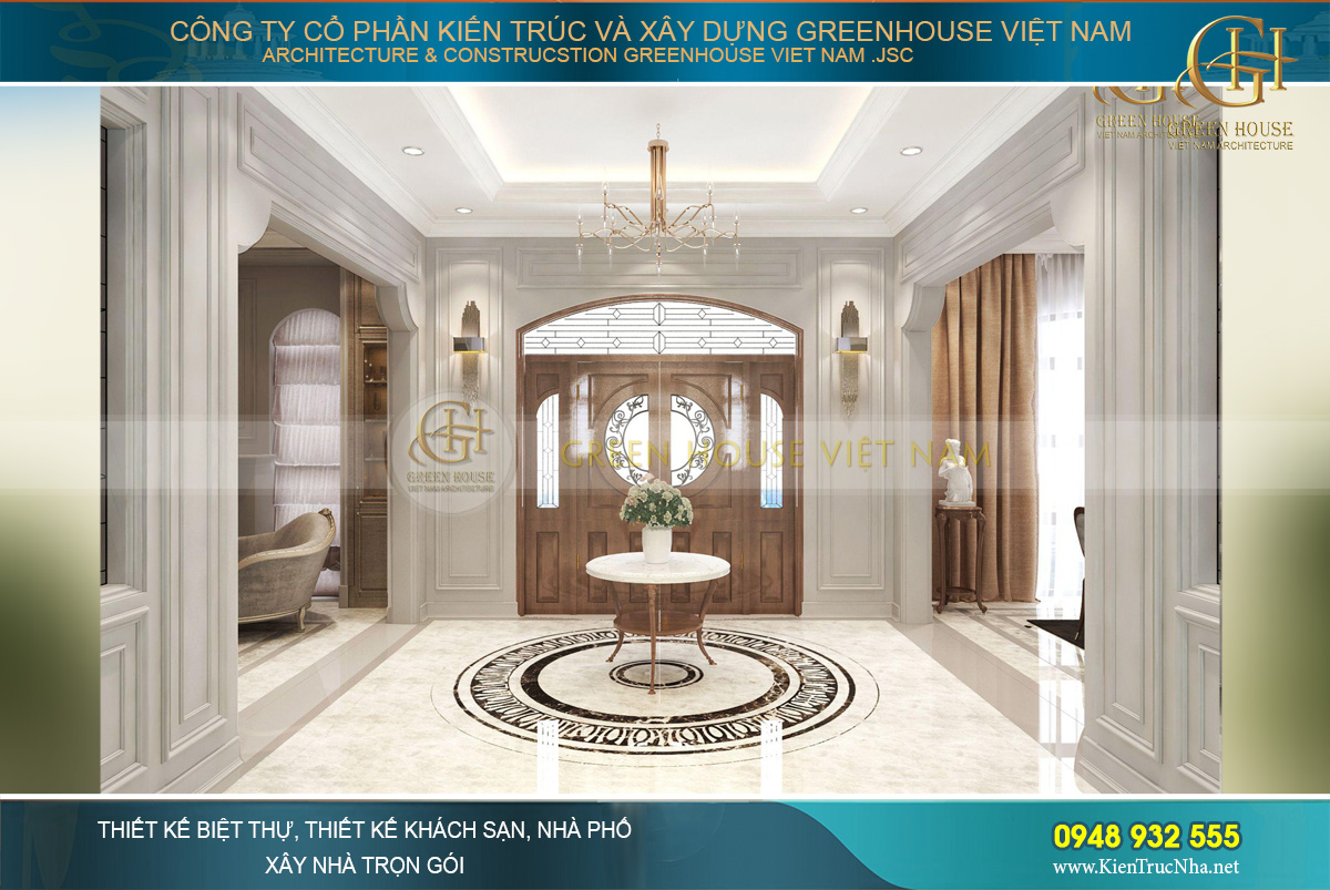 Thiết kế nội thất biệt thự tân cổ điển phong cách Hollywood tại Hải Phòng