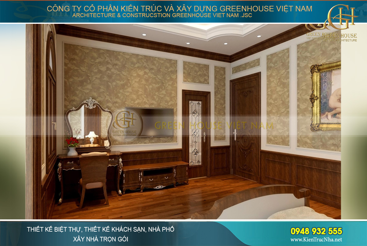 Thiết kế kệ TV kết hợp tủ rượu, tủ trang trí đối xứng đẹp hoàn mỹ