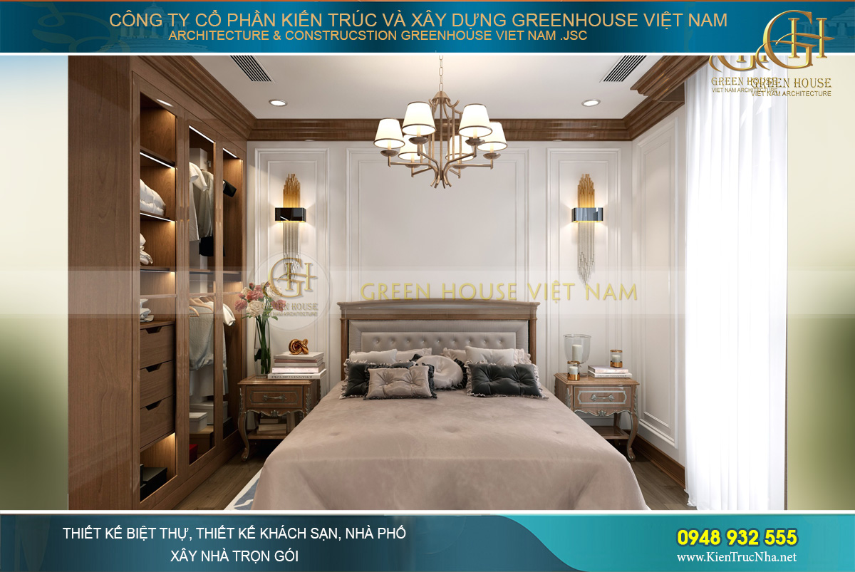 thiết kế nội thất biệt thự tân cổ điển á đông hải phòng