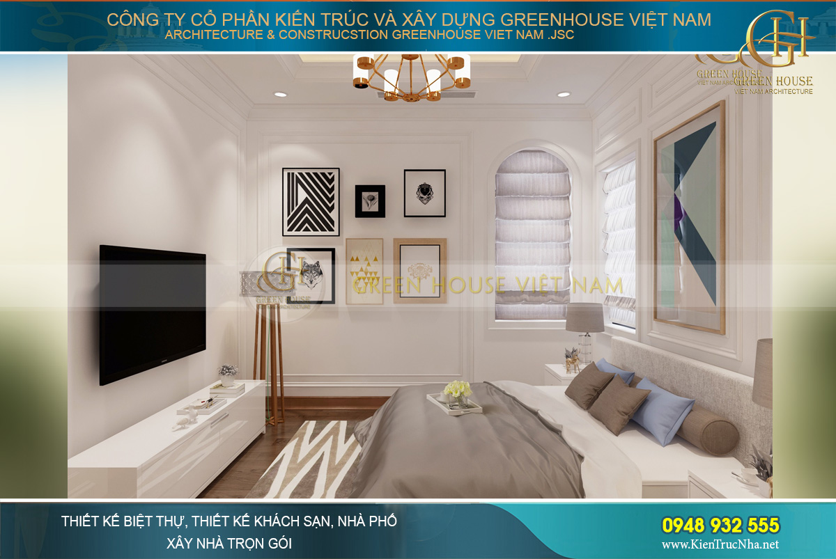 thiết kế nội thất biệt thự tân cổ điển á đông hải phòng