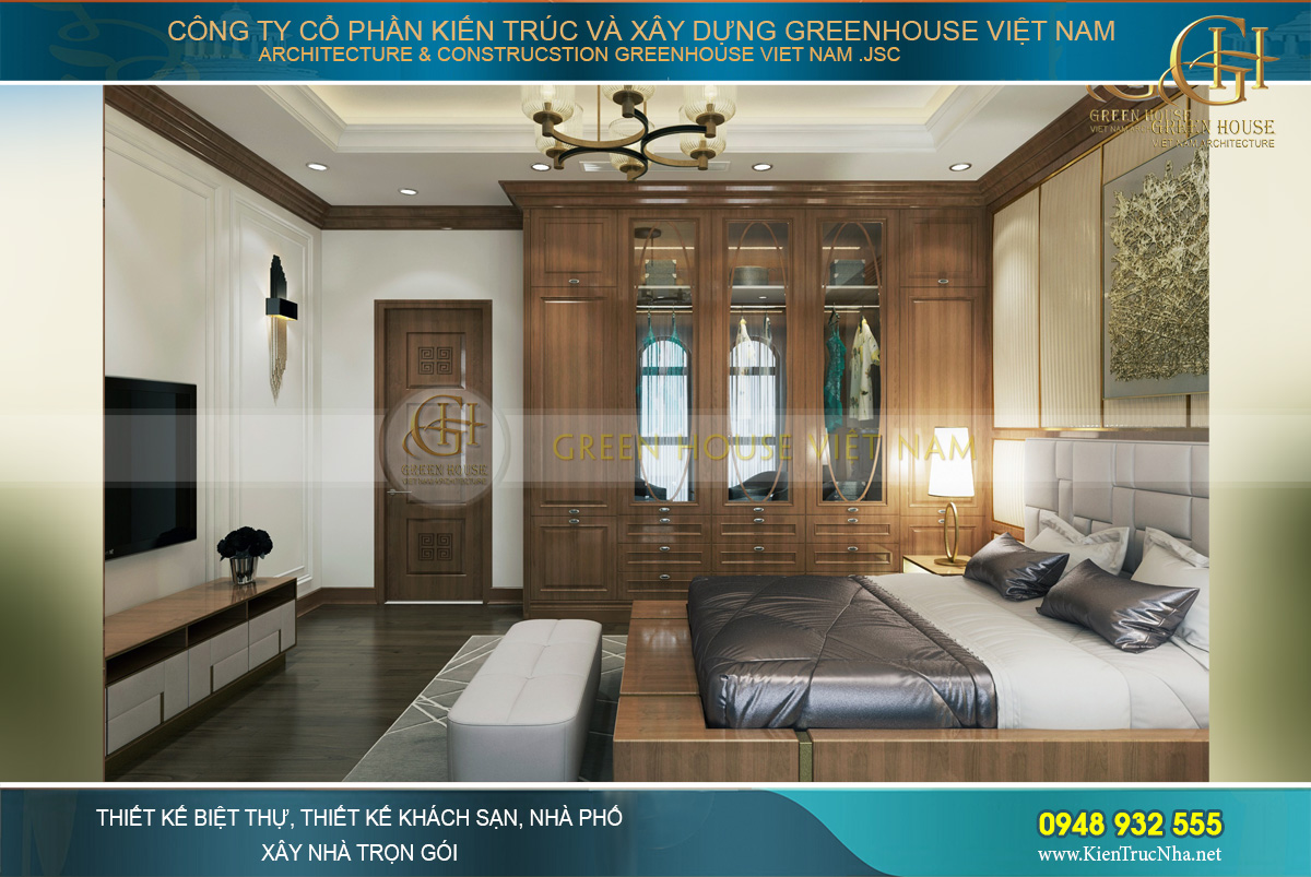 thiết kế nội thất biệt thự tân cổ điển á đông hải phòng