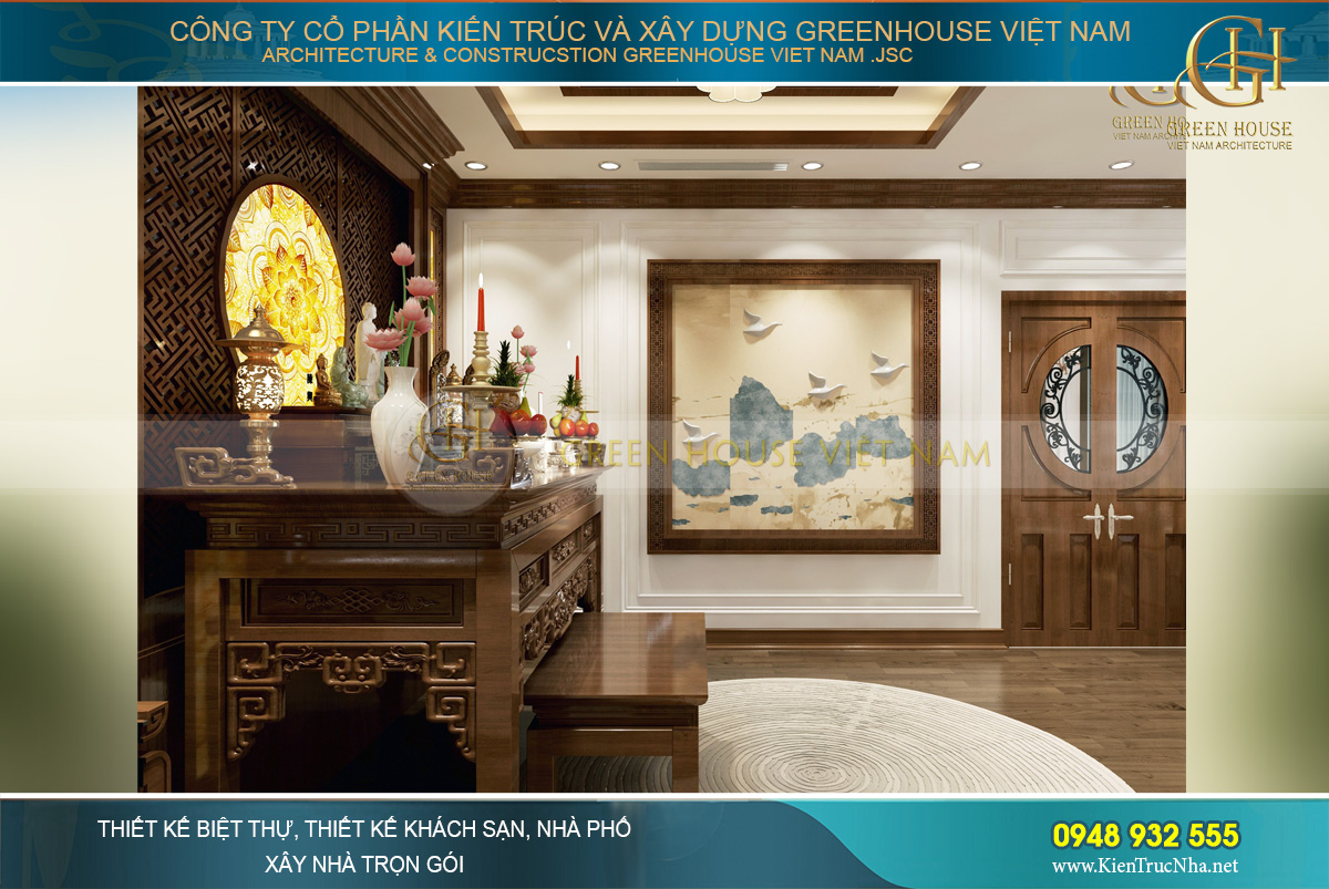 thiết kế nội thất biệt thự tân cổ điển á đông hải phòng