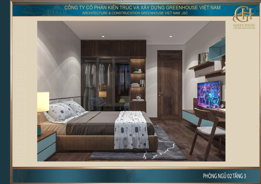 Căn phòng được bố trí đầy đủ nội thất tiện nghi phù hợp với các bé