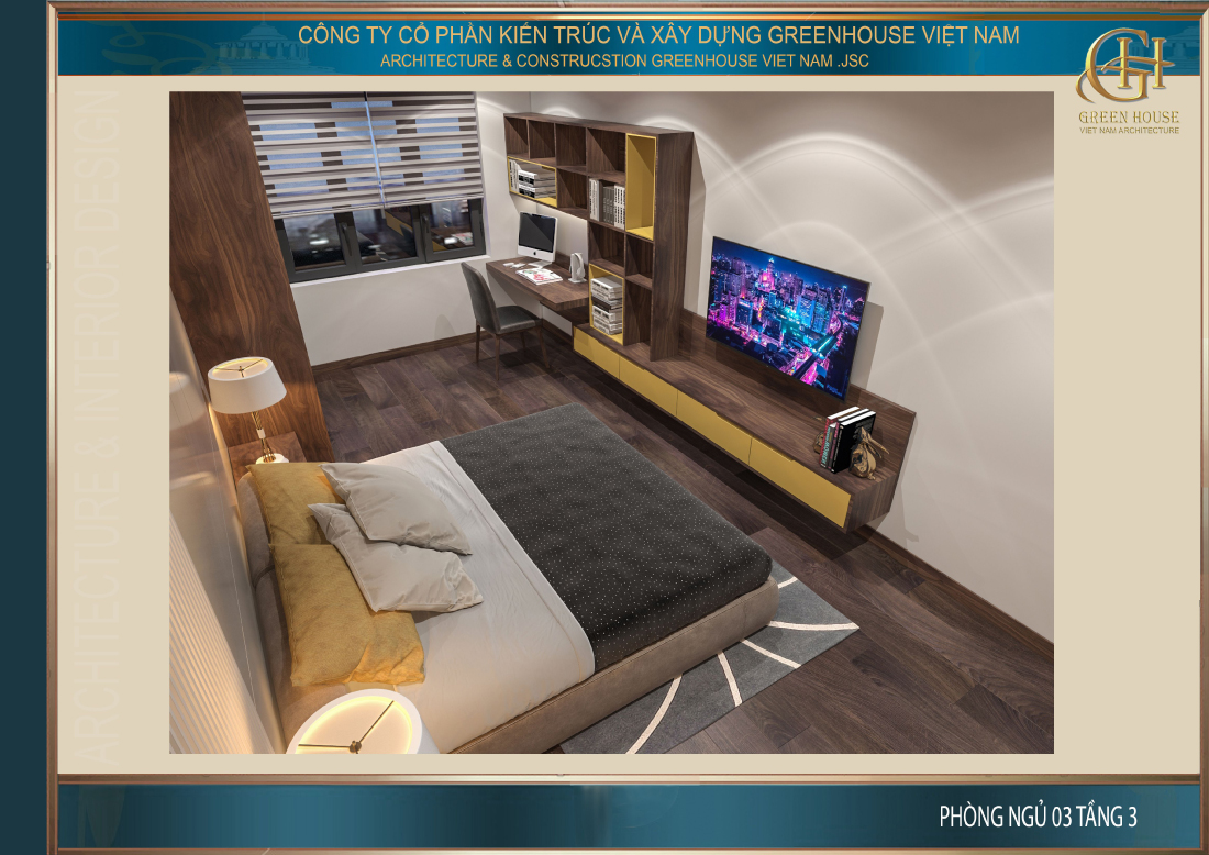 Toàn cảnh không gian phòng ngủ số 3